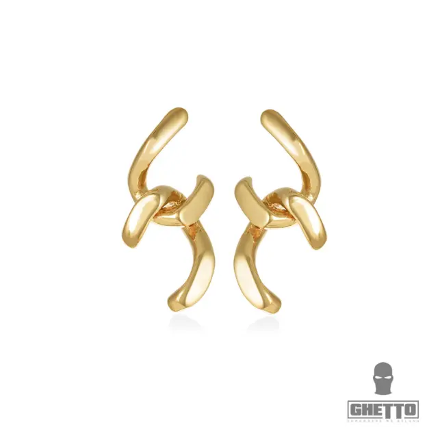 Ghetto Earrings Double C 2