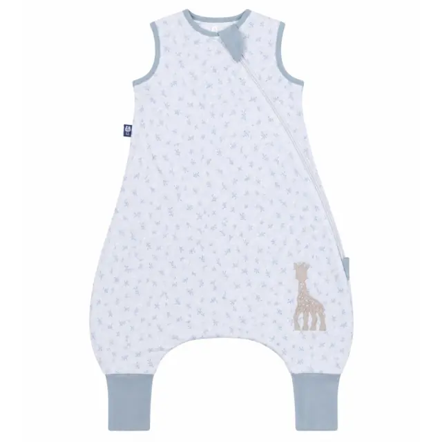 Υπνόσακος BabyBliss Σόφι Καμηλοπάρδαλη BlissJump Ποδαράκι 2.5tog Οργανικό Βαμβάκι Leaves Ciel 6-18Μηνών BLISS-JMP-S019