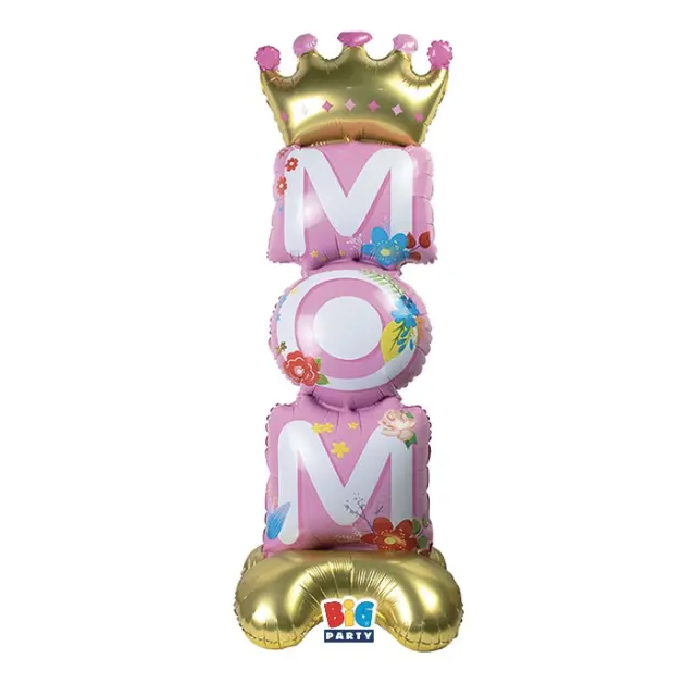 Μπαλόνι Foil Stand Up 3D Maxi 39 x 112 x 39 εκ Mom Pink