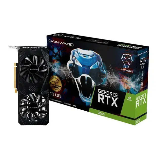 Gainward Κάρτα Γραφικών Geforce RTX3060 12GB Python II OC GDDR6 (NE63060U19K9-PG190V)