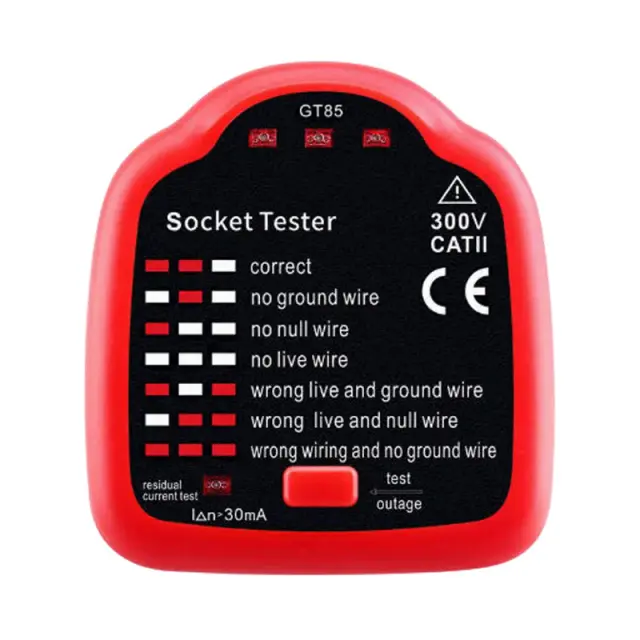 Benetech Δοκιμαστής Πρίζας Ρεύματος GT85 - Socket Tester 0194045 2