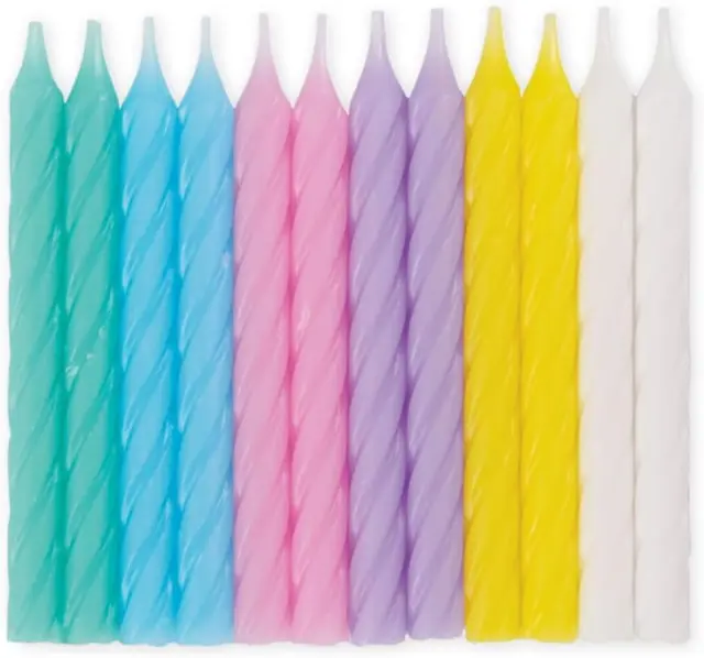 Κεριά Birthday Candles Multi-Colour / 24 τεμ
