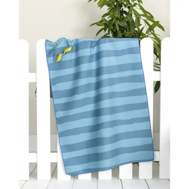 Πετσέτα Θαλάσσης 70x140 200gsm Nima Ahoy Blue 100% Microfiber 2