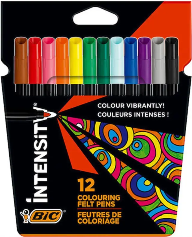 Μαρκαδόροι Ζωγραφικής Bic-Intensity 12τεμ / 978004 (Bic)