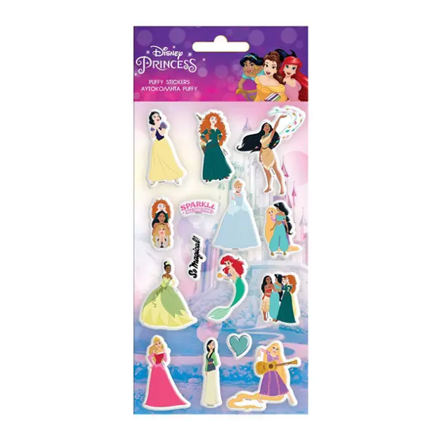 Diakakis Αυτοκόλλητα Puffy Disney Princess (000563610)