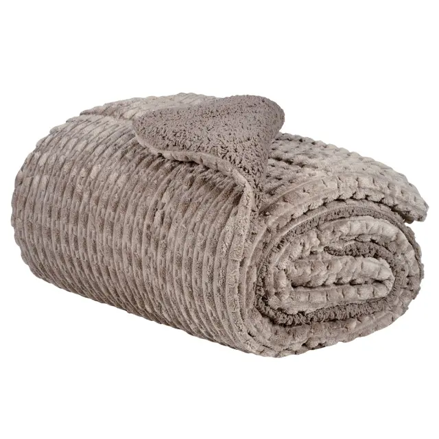 Κουβερτοπάπλωμα sherpa μονό 160x220cm Das Home 1177 3