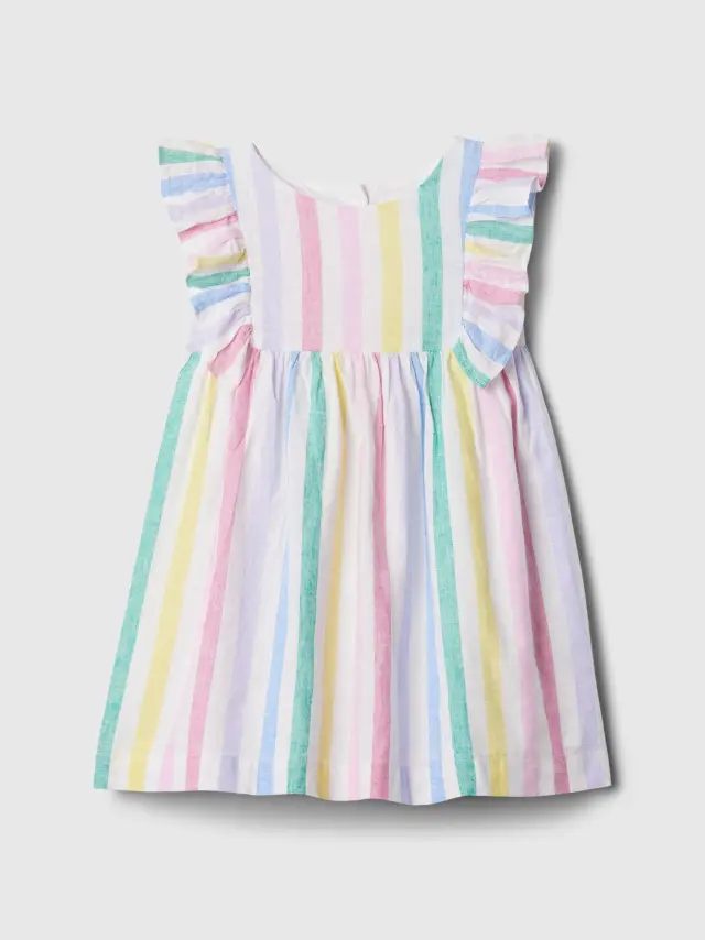 Multi babyGap Linen-Cotton Stripe Φόρεμα multi stripe