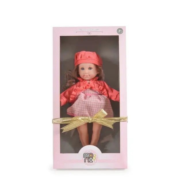Κούκλα 46cm Moni Doll Orange Dress 99820 2
