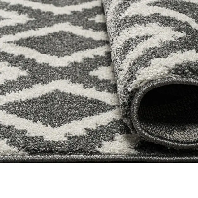 Beauty Home Πατάκι Vibe Art 9576 67x150 Grey White Γκρι Λευκό 3