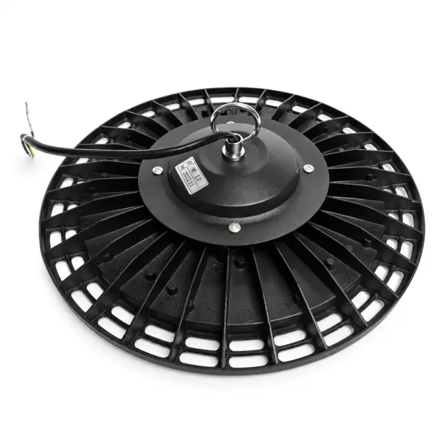 VenCore Φωτιστικό Βιομηχανικού Τύπου Καμπάνα High Bay UFO LED 150 Watt 230 Volt 180° 21000 Lumens Ψυχρό Λευκό 6000K - Φ29 x Υ8cm (6407-50008) 2