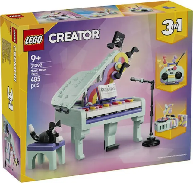 Lego Creator Music Decor Piano And Cat / 31392 (Lego)
