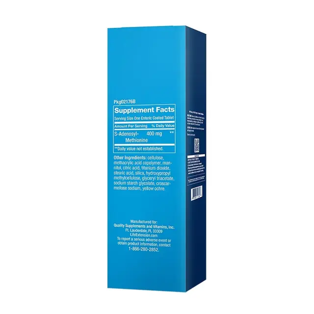 Life Extension SAMe 400 mg (S-Adenosyl-Methionine) 30 Tablets 2