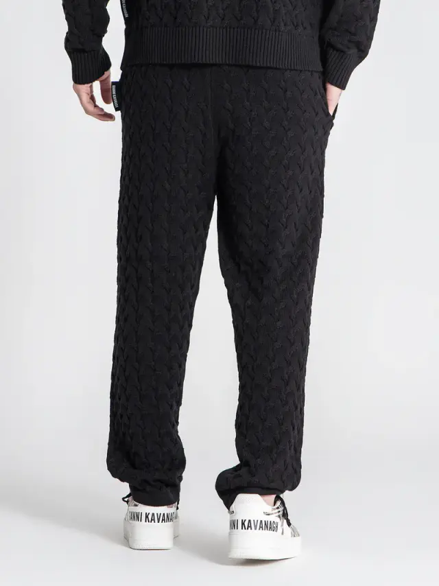 Gianni Kavanagh Ανδρική SNUG Πλεκτή Φόρμα – Black - M 2