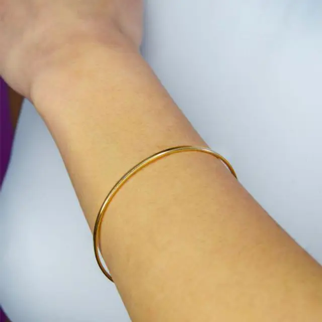 Farma Bijoux Υποαλλεργικό Βραχιόλι Χρυσό Με Άνοιγμα 60CM (BE2GLINE)