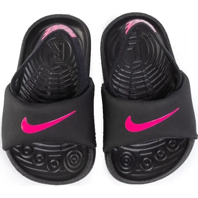 Nike Kawa Slide (TD) (BV1094-008) - Μαύρο-Ροζ - 26 2