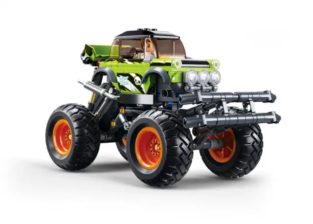 Sluban Τουβλάκια Big Foot Πράσινο BKI 264τμχ (6+ ετών) M38-B1158 3