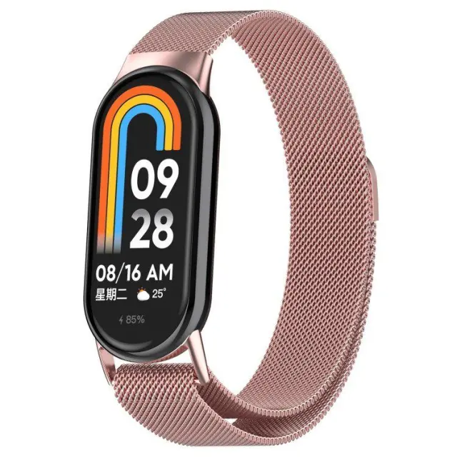 Λουράκι Milanese για Xiaomi Smart Band 8/Smart Band 9/Smart Band 10 - Pink OEM