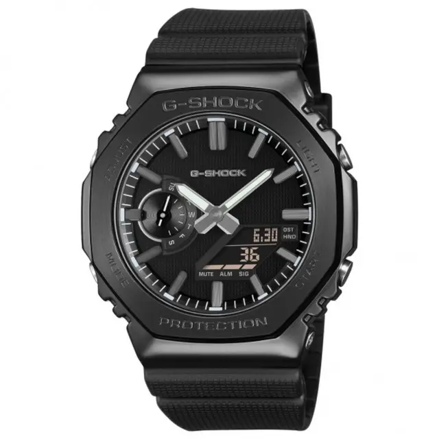 Ανδρικό Ρολόι Casio G-SHOCK 11-GM-2100LXB-1AER LUXE BLACK Μαύρο Αναλογικό-Ψηφιακό