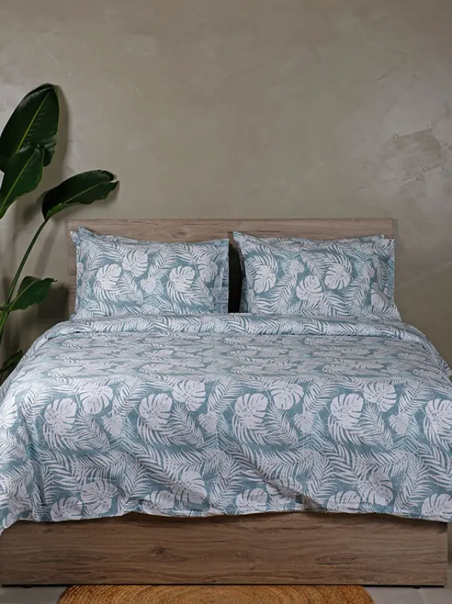 Παπλωματοθήκη Cotton Feelings 2038 Aqua Μονή (170x250) Sunshine