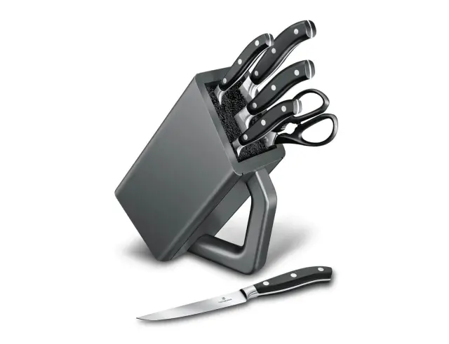 Σετ Βάση Μαχαιριών & Μαχαίρια Victorinox Grand Maitre 6 θέσεων με ίνες και διαστάσεις 22.5x12x37.6cm - Black7.7243.6 3