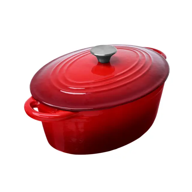 ESTIA ΓΑΣΤΡΑ IRON ΜΑΝΤΕΜΕΝΙΑ 30cm ΜΕ ΕΜΑΓΙΕ ΕΠΙΣΤΡΩΣΗ ΚΟΚΚΙΝΗ 2