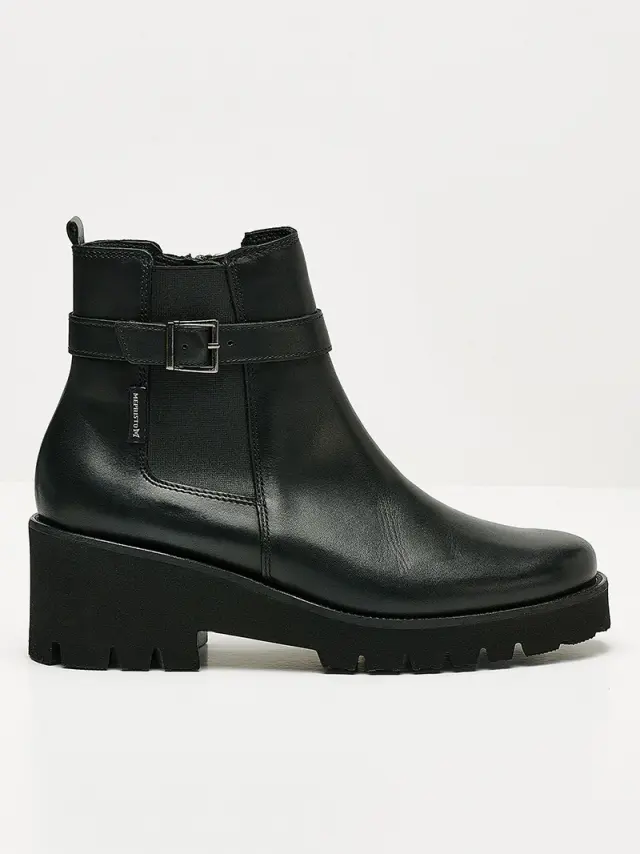 Mephisto Μποτάκια Γυναικείο δέρμα Μαύρο MEP/FAUVE BLACK - 36 3