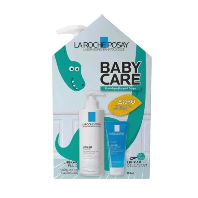La Roche Posay Lipikar Fluide Καταπραϋντικό Γαλάκτωμα Σώματος 400 ml + Δώρο Lipikar Gel Lavant Καταπραϋντικό Τζελ Καθαρισμού 100 ml