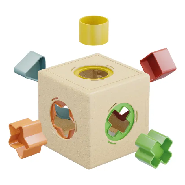 Quercetti Κύβος Ταξινόμησης Σχημάτων Kubo Shape PlayBio (1+ ετών) 80240 2
