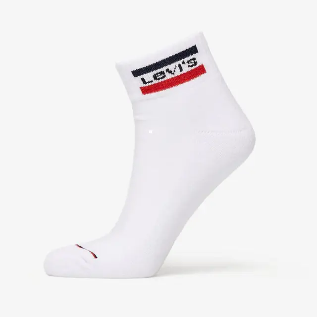 Κάλτσες Levi's Mid Cut 2 Ζεύγη 37157-0773 Άσπρο - 35-38 2