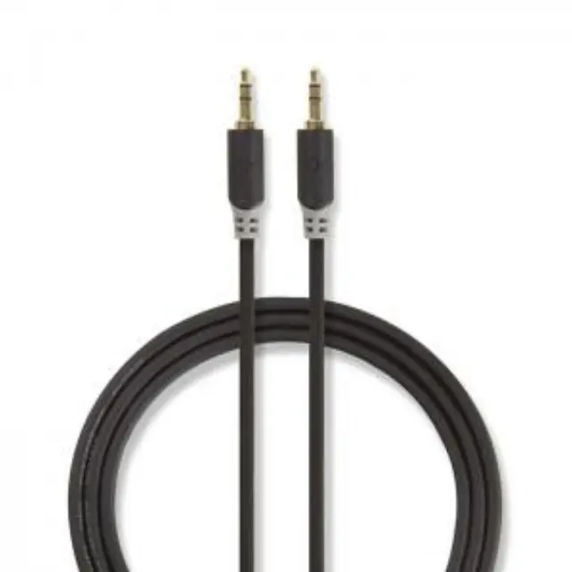 Καλώδιο ήχου 3,5mm αρσ. Stereo - 3,5mm αρσ. Stereo, 10m σε ανθρακί χρώμα. 3