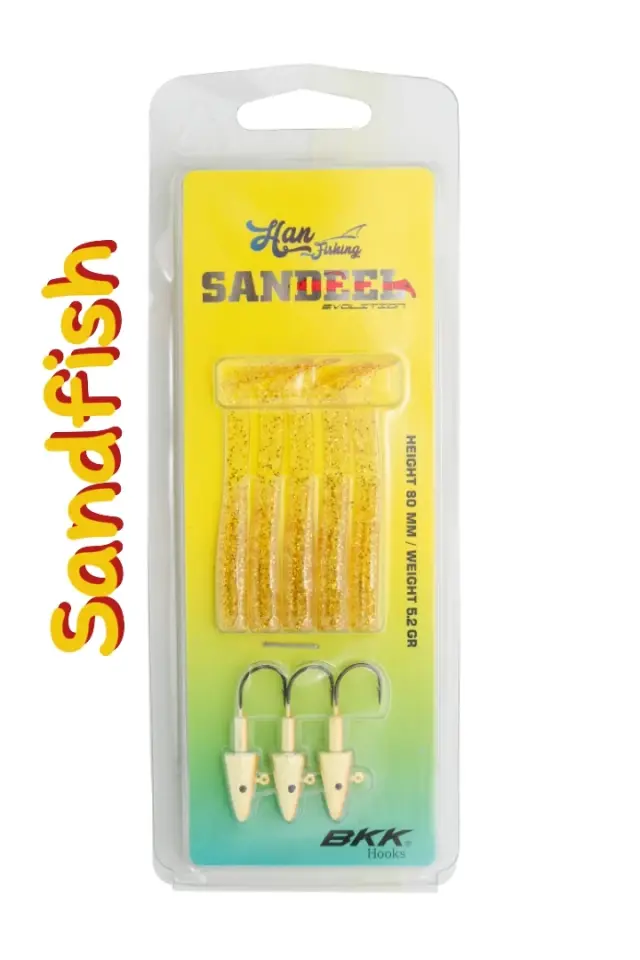 Hanfish SANDEEL 80 – Σιλικόνη 8cm 5.2g με BKK Hook - Τεχνητό Δόλωμα - SANDFISH
