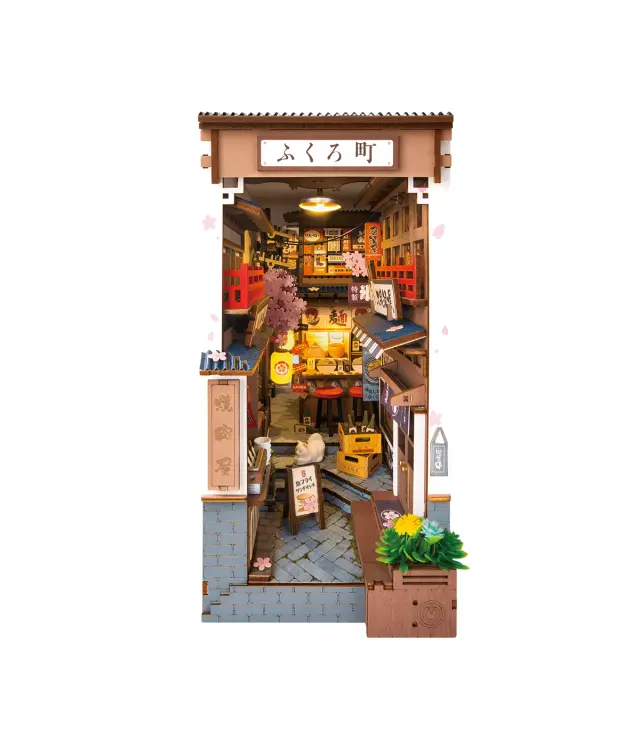 Robotime DIY Book Nook Sakura Wine Alley TGB11