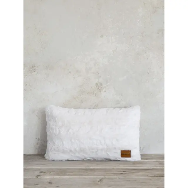 Διακοσμητικό Μαξιλάρι 30Χ50 Με Γέμιση Nima Velure Cream 100% Πολυέστερ