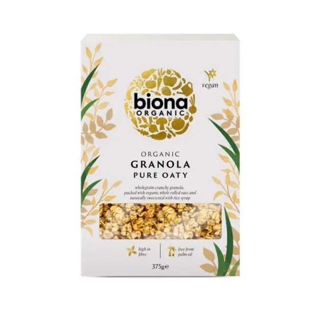 BIONA Granola βρώμης χωρίς ζάχαρη (375γρ)