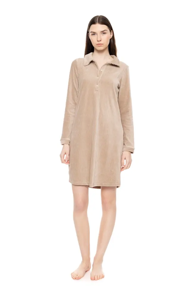 W1688 - Skin - NIGHTGOWN VELVET STRIPE