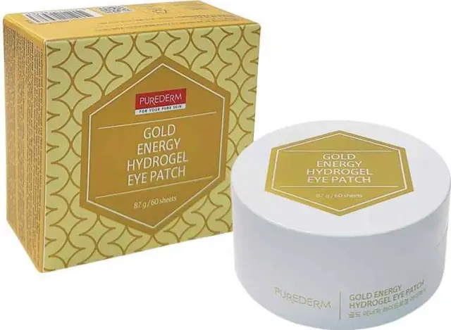 Purederm Gold Energy Hydrogel Eye Patch Επιθέματα Ματιών Υδρογέλης Με Χρυσό 60τμχ