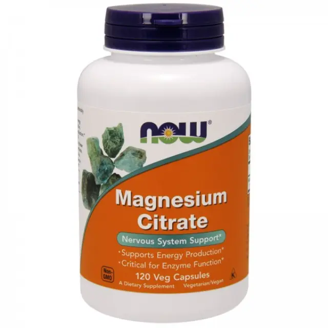 Now Foods Magnesium Citrate 400mg 120 vcaps (733739012944)