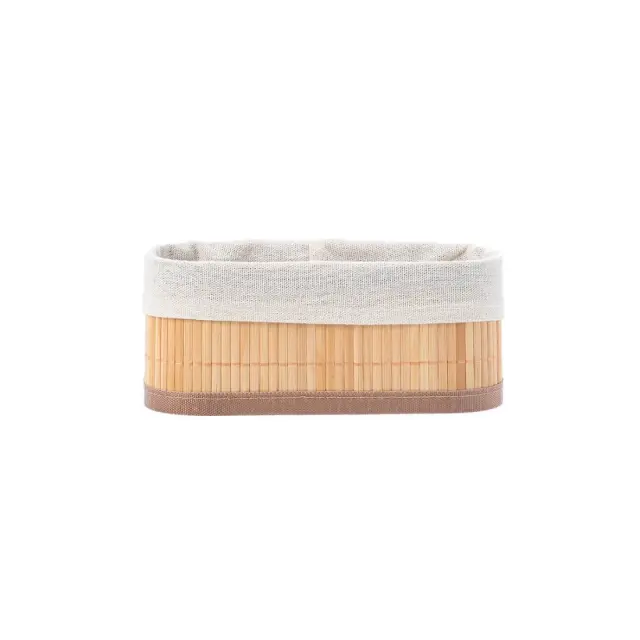 Estia Καλάθι Οργάνωσης Bamboo Essentials 19.5X10Cm Me Επένδυση 2