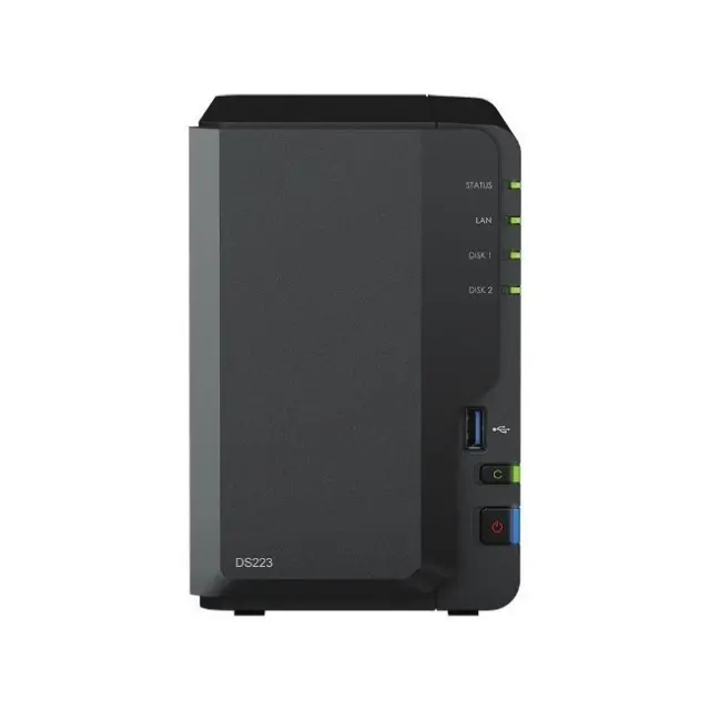 Synology NAS Diskstation DS223 2-bay Black (DS223-8T-00-2)