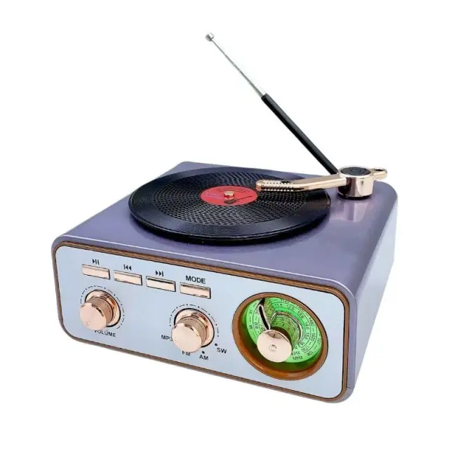 Επαναφορτιζόμενο ραδιόφωνο Retro - M1217BT - 112172 - Purple