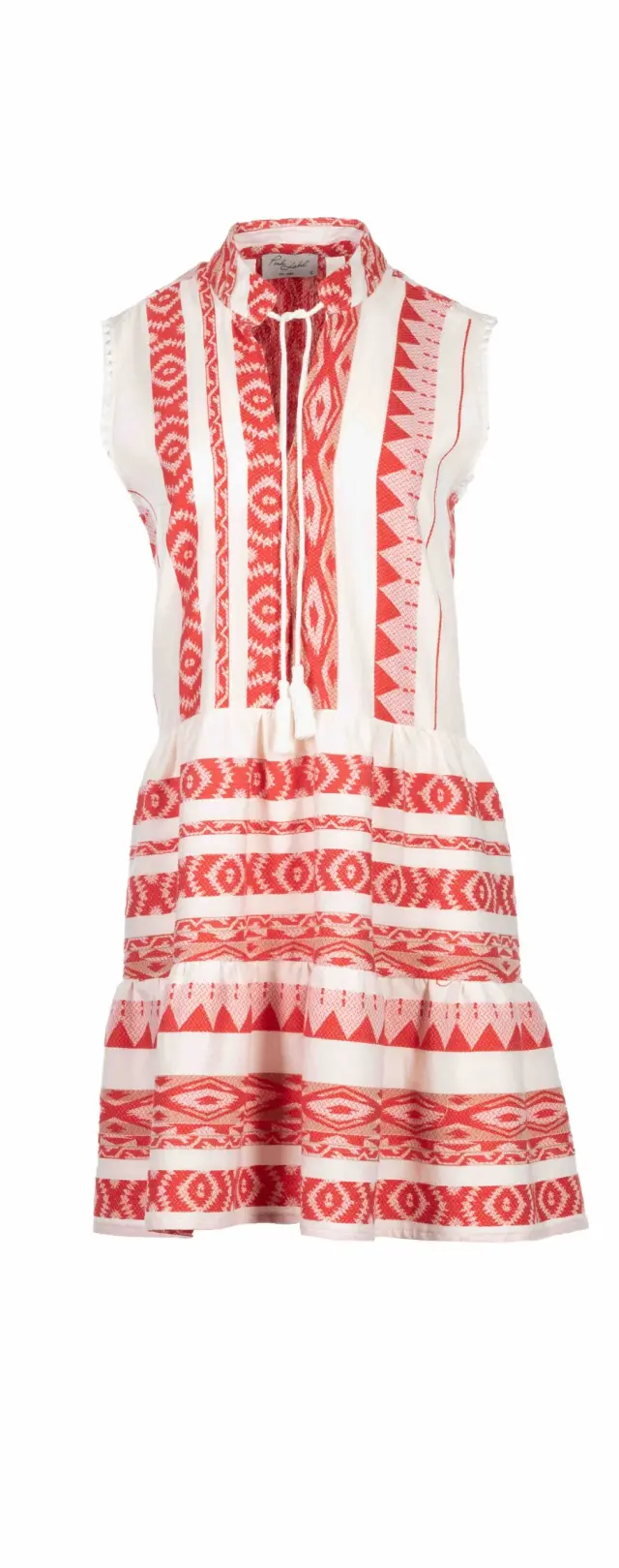 B138 - Type - BEACHWEAR EMBROIDERY RED - L
