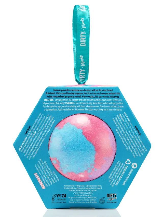 Dirty Works Let's Get Fizzical Bath Bomb 150g 2