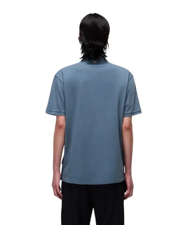 Napapijri - Ανδρική Μπλούζα Κοντομάνικη Polo Elbas Regular Fit NP0A4GB4-G1Y Γκρι - S 3