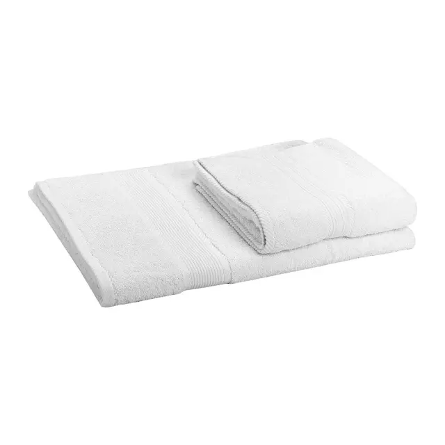 Beauty Home Πετσέτα Προσώπου Ξενοδοχείου Fluffy Art Ε3033 550gsm 100% Cotton 50x100 Λευκό