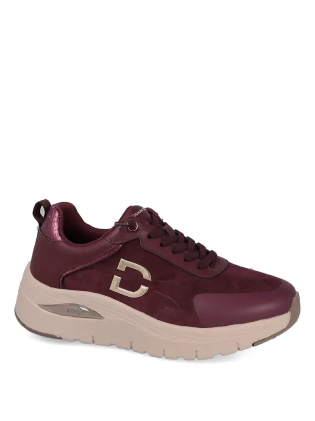 Donna Serena Sneakers Γυναικείο δέρμα/ύφασμα Μπορντώ DSE/146137 BORDEAUX - 41 3