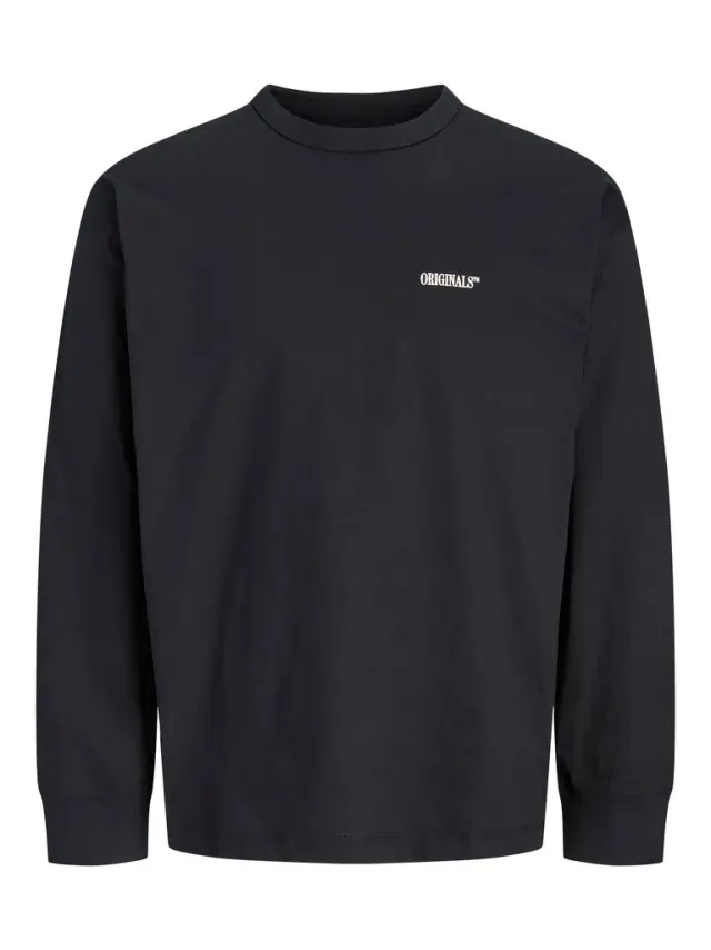 JORFREDERIKSBERG BACK TEE LS CN SN - Black