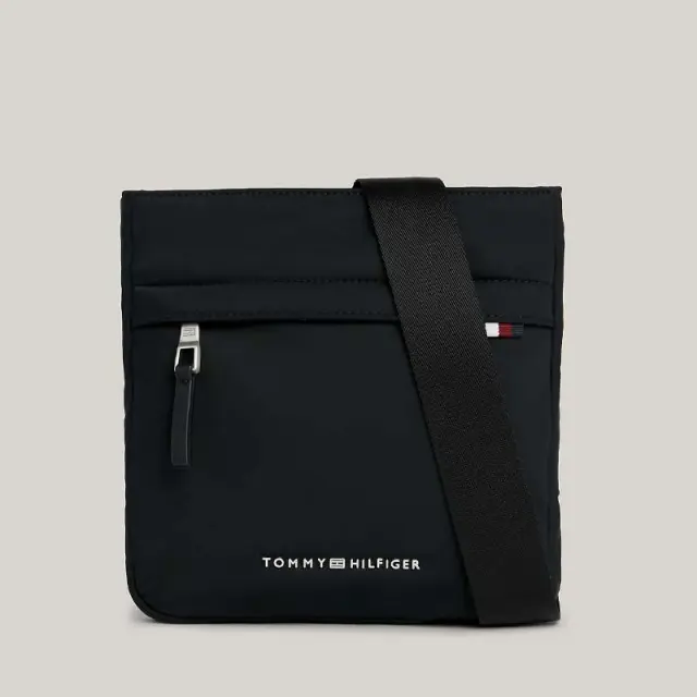 Tommy Hilfiger - Th Signature Ανδρική Τσάντα Ώμου / Χιαστί AM0AM12216-BDS Μαύρο
