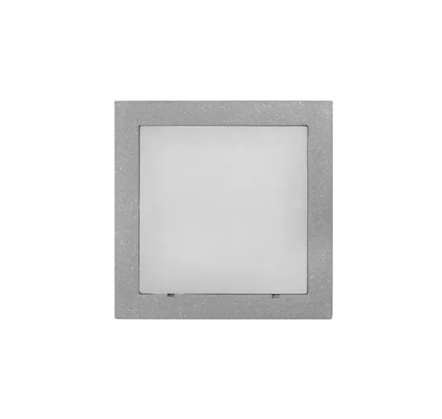 LED ΦΩΤΙΣΤΙΚΟ ΑΛΟΥΜΙΝΙΟΥ ΕΠΙΤΟΙΧΟ TETΡΑΓΩΝΟ 1W ΜΠΛΕ ΓΚΡΙ