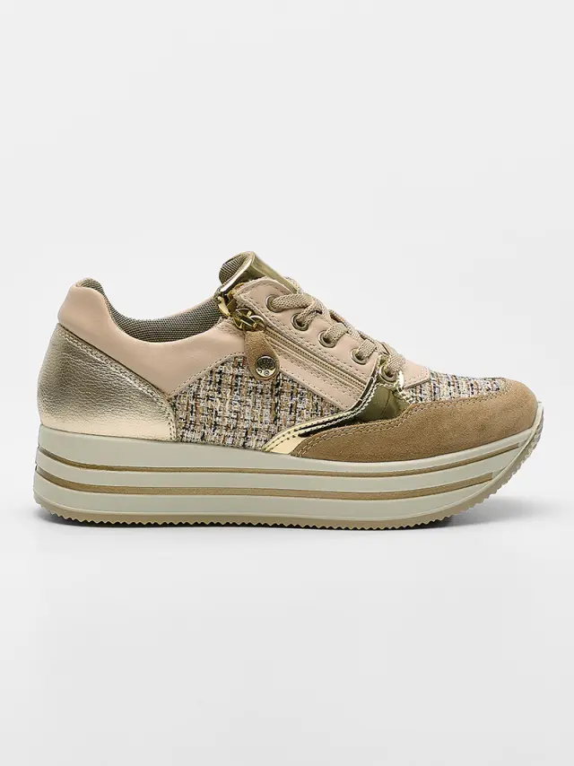 Imac Sneakers Γυναικείο δέρμα Μπεζ IMA/756970 BISCOTTO 3
