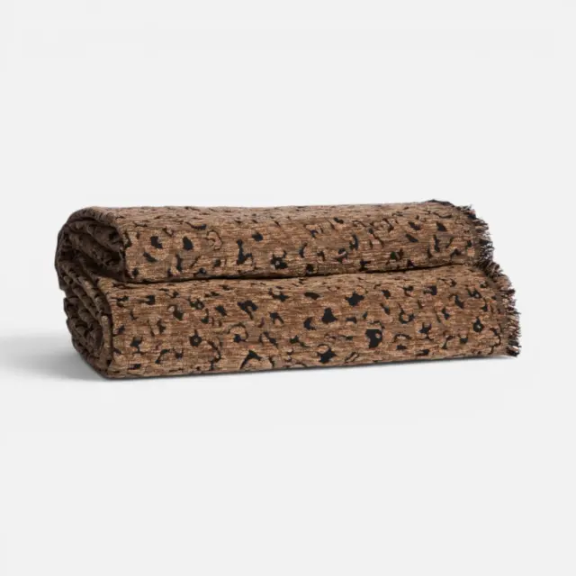 Ριχτάρι Τριθέσιου Καναπέ Leopard 170x300 Nef Nef Homeware, 58%ΑΚΡ-25%BAMB-17% ΠΟΛ - BROWN (041407) 2
